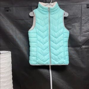 🌸Light blue puffer vest